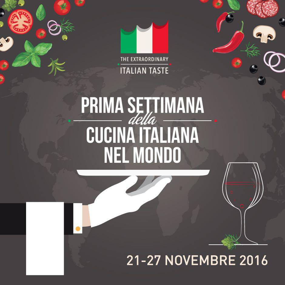 Settimana della Cucina Italiana a novembre in 105 Paesi